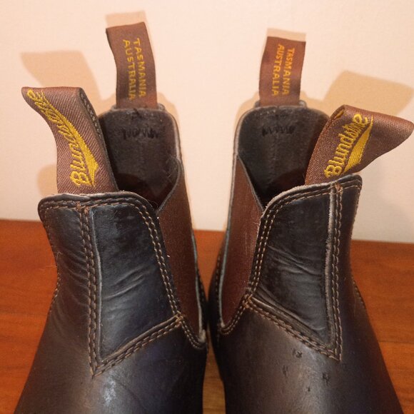 BLUNDSTONE Australia Safety Rated Steel Toe Chelsea Boot M7/W9 US Black Leather main image 7